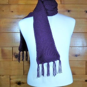 Crochet cable scarf