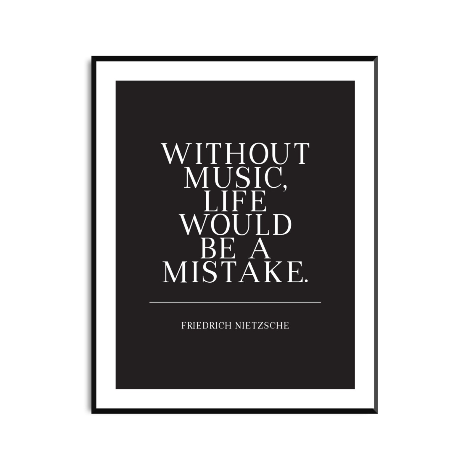 Music Quote Print Wall Art Music Art Print Art Print Etsy