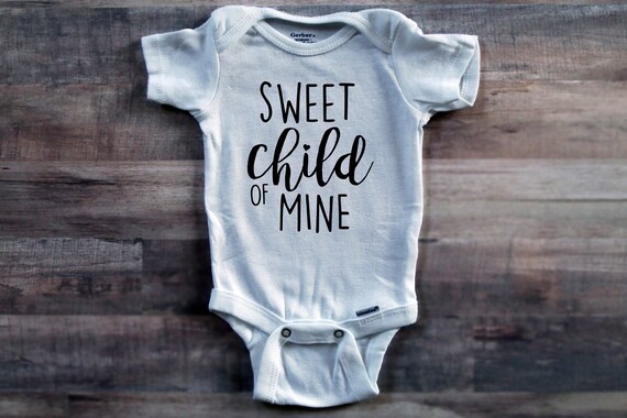 sweet child of mine onesie