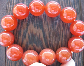 Barco libre Natural ágata roja nefrita mano tallada perlas pulsera NAJTB50