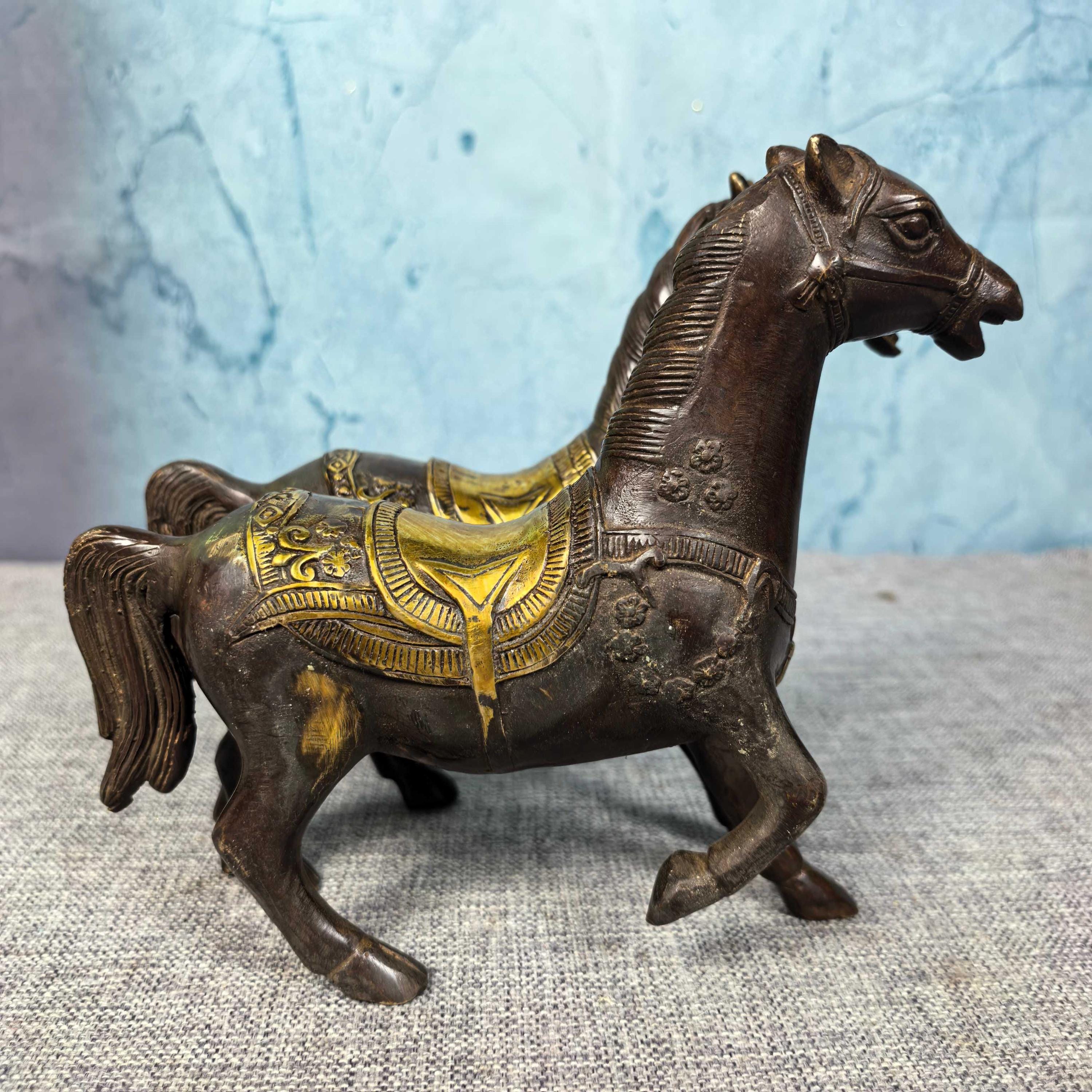 中国の工芸品銅製馬像一対 - Etsy 日本