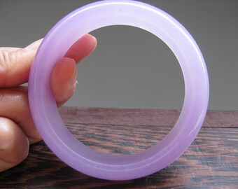 Nice Natural Chinese Violet Jade Bracelet (inner diameter 56mm) Free Ship NAJTB39