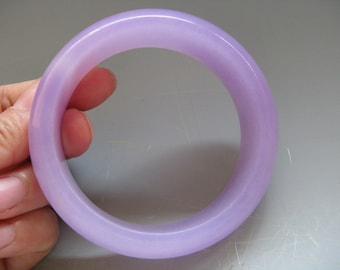 Nice Natural Chinese Violet Jade Bracelet (inner diameter 56mm) Free Ship NAJTB35