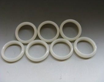 7pc agradable Natural chino verde brazalete de Jade (56mm de diámetro interno) libre nave NAJTB38