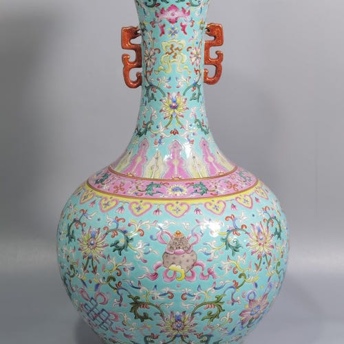 中国鈞窯様式の花瓶 精巧な中国アンティーク収集品 手描き 鈞窯磁器花瓶 - Etsy 日本
