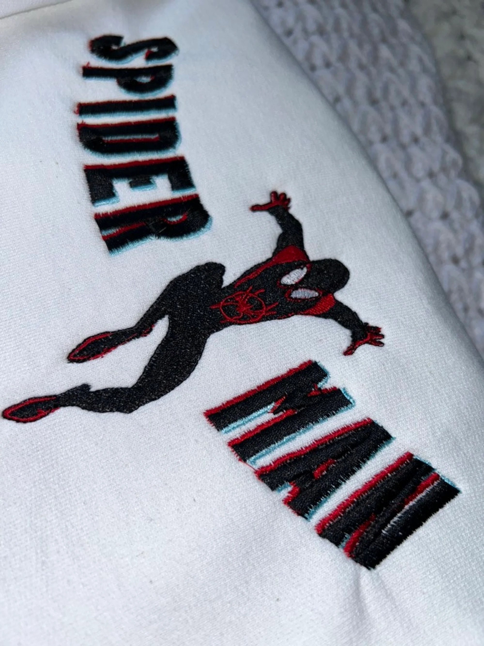 Discover Spiderman Crewneck, Spiderman Sweatshirt, Spiderman embroidered sweatshirt, Vintage, No Way home, Birthday, Miles Morales, spiderverse
