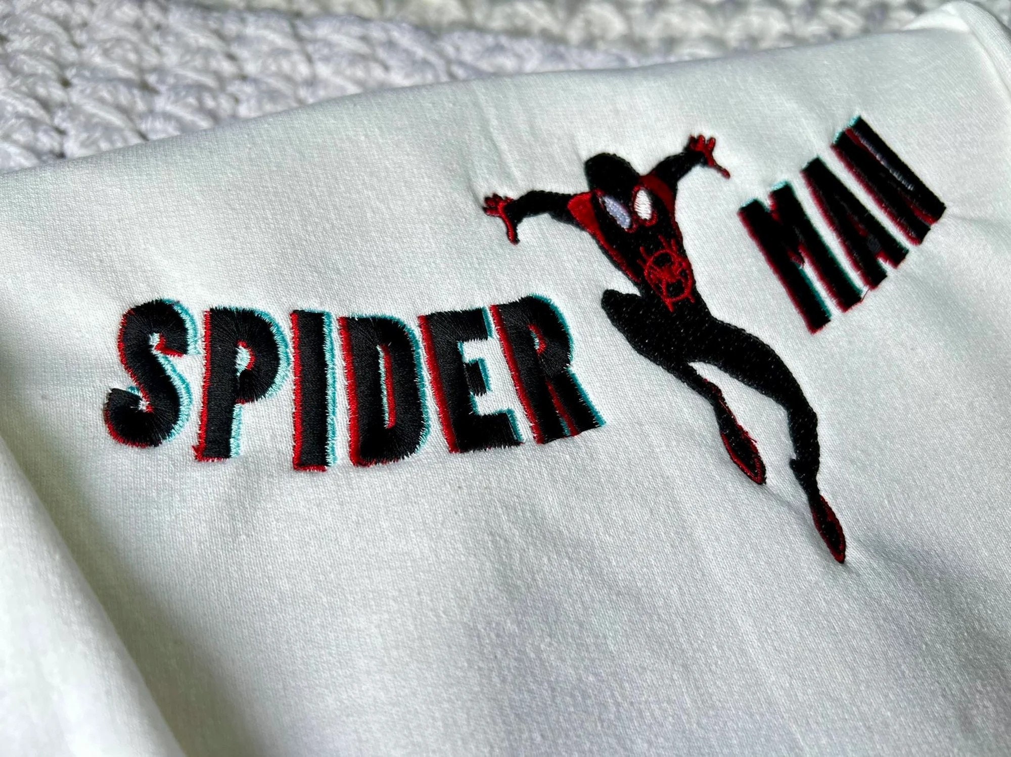 Discover Spiderman Crewneck, Spiderman Sweatshirt, Spiderman embroidered sweatshirt, Vintage, No Way home, Birthday, Miles Morales, spiderverse