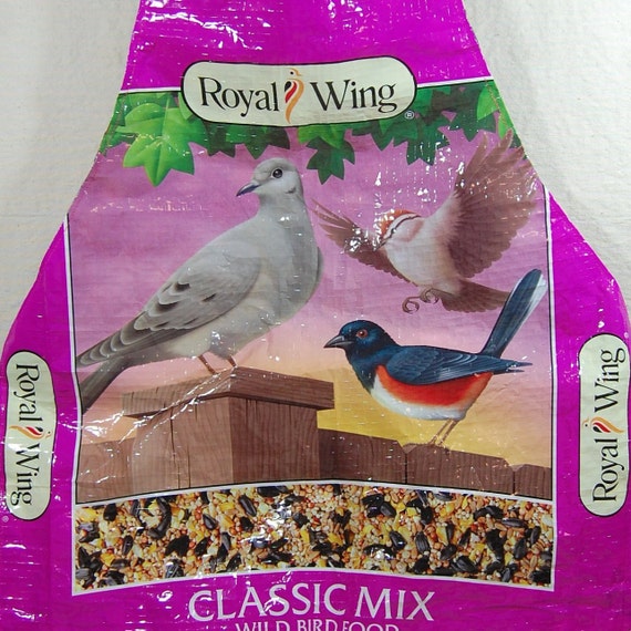 Apron Adult Size From Recycled Birdseed Bag Etsy