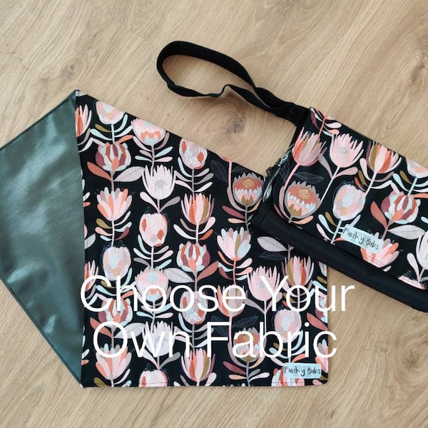 Nappy Wallet & Change Mat Set. Gorgeous Baby Shower Gift. Waterproof Change Mat.