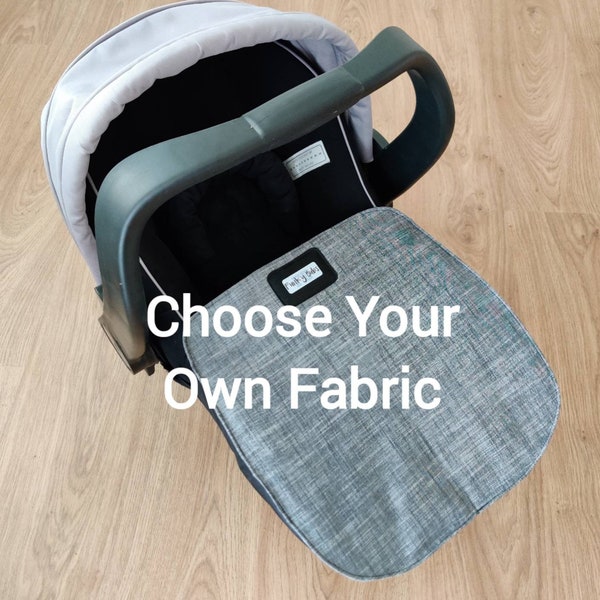 UNIVERSAL Capsule Footmuff /Cover. Choose your own fabric.