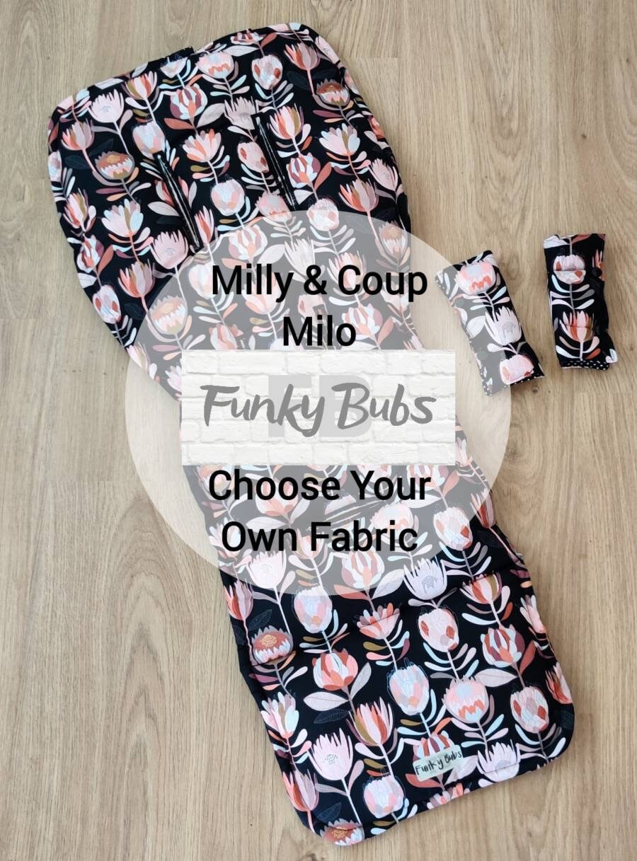 Pram Liner Milly Coup Milo Pram Liner Strap Covers Etsy