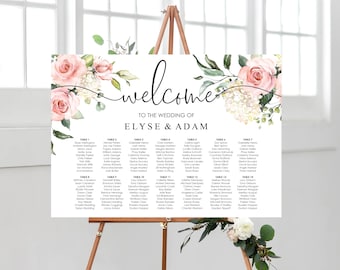 Editable Wedding Seating Chart Template