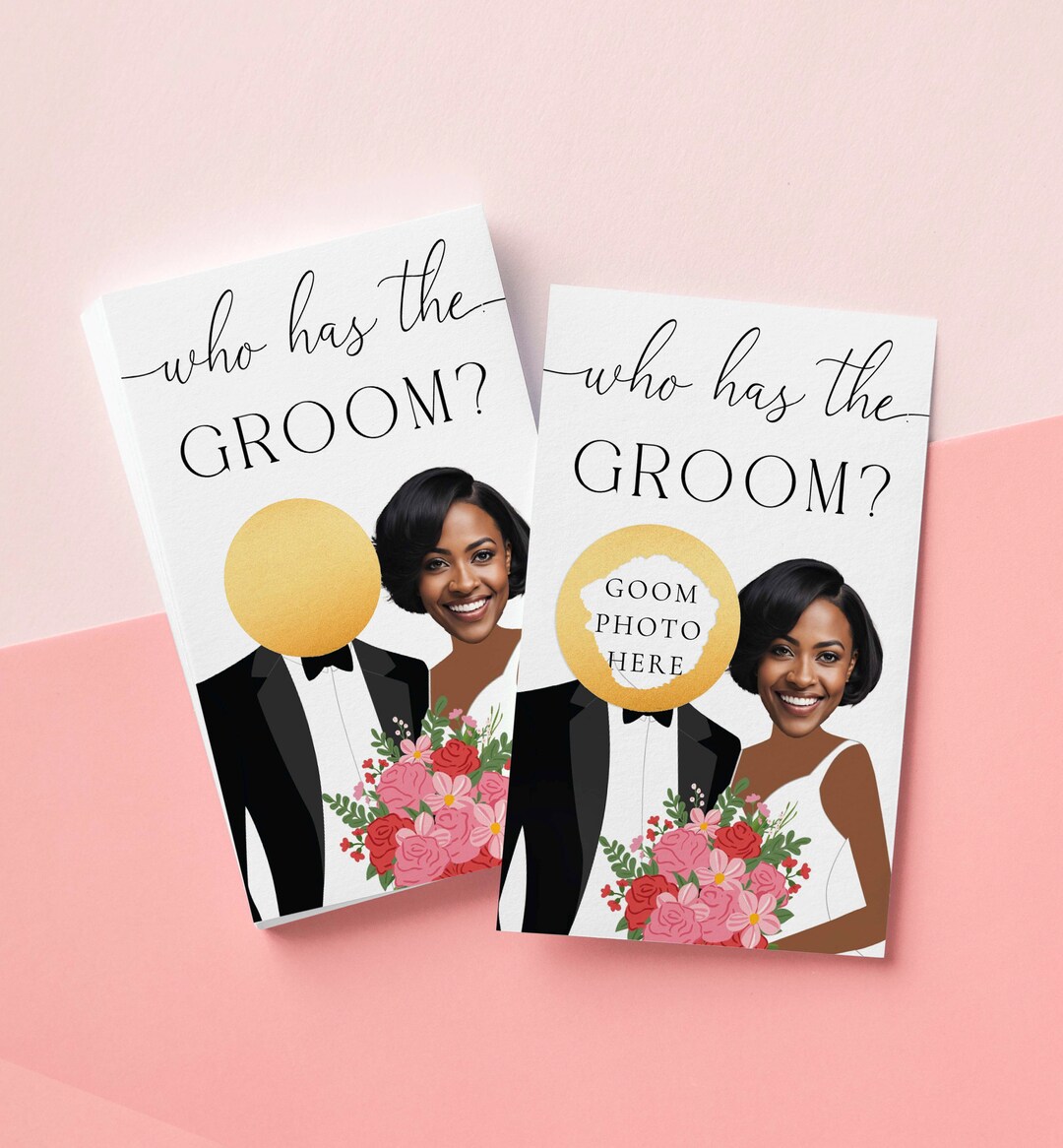 Celebrity Who Has the Groom Printable Bridal Shower Game, Scratch-off ...