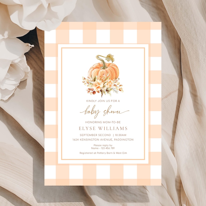 Fall Baby Shower Invitations - Etsy