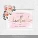Editable Headband Station Sign Pink Watercolour Make A Headband Station ...