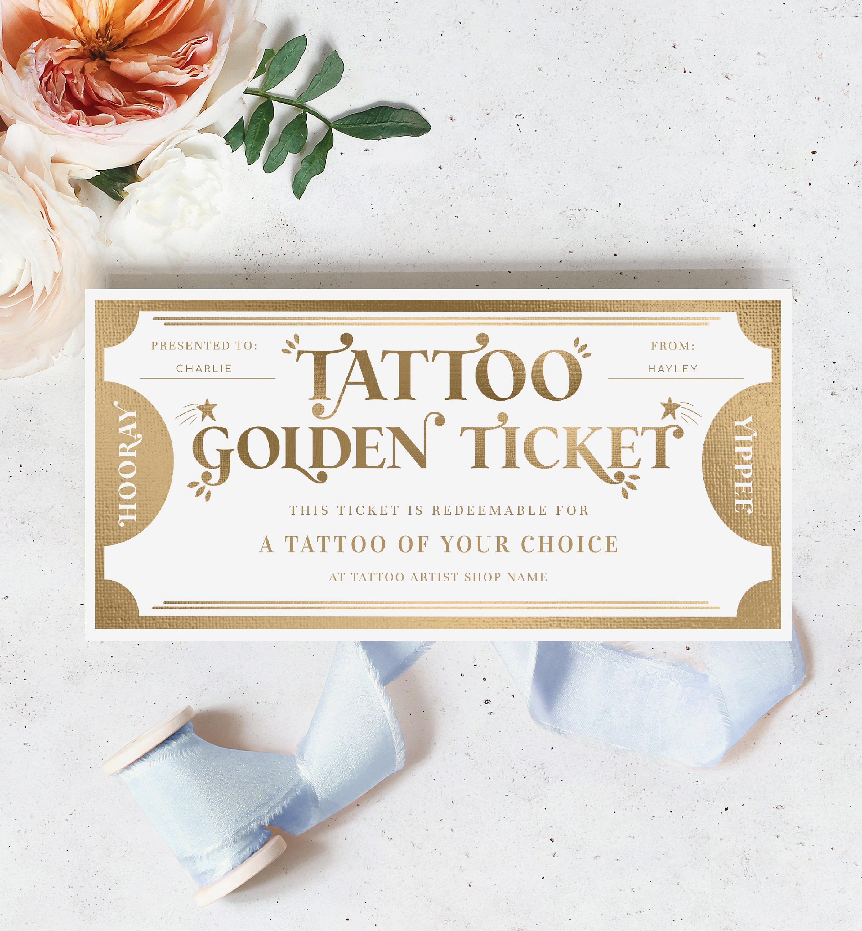 Printable Tattoo Gift Voucher Template Tattoo Gift Etsy Australia Printable Tattoo Gift Voucher Template Tattoo Gift Etsy Australia