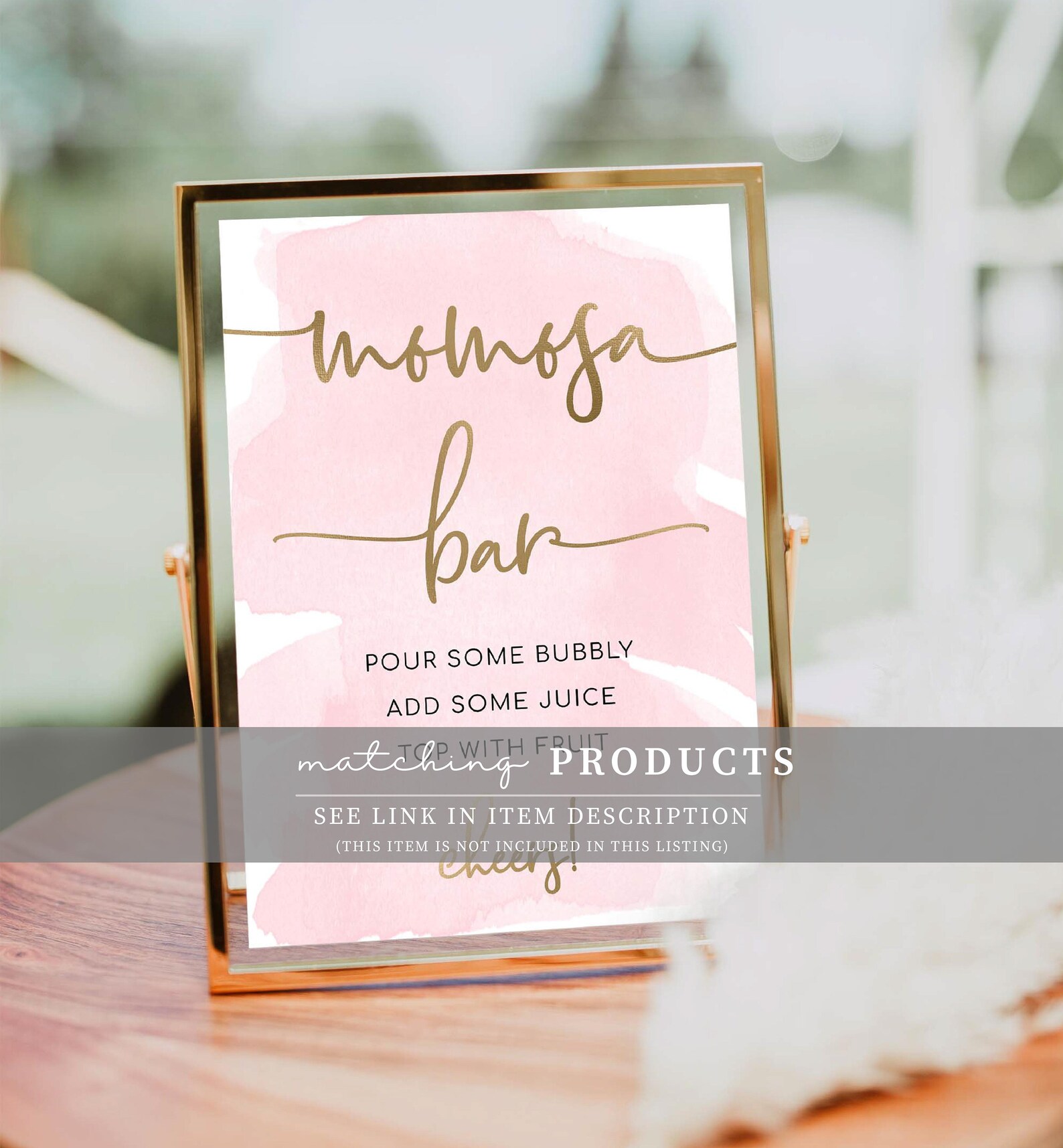 Juice Tags Pink Watercolour Printable Mimosa Bar Juice Tags | Etsy