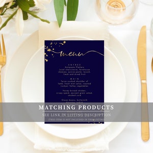 Editable Welcome Sign - Navy Gold Printable Unisex Birthday Welcome ...