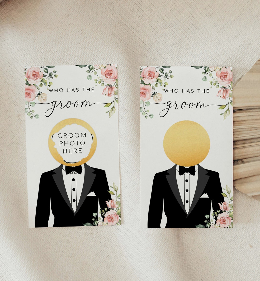 Celebrity Who Has the Groom Printable Bridal Shower Game, Scratch-off ...