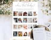 Minimalist Baby Photo Game, Guess Who, Quinn (Printable Template)