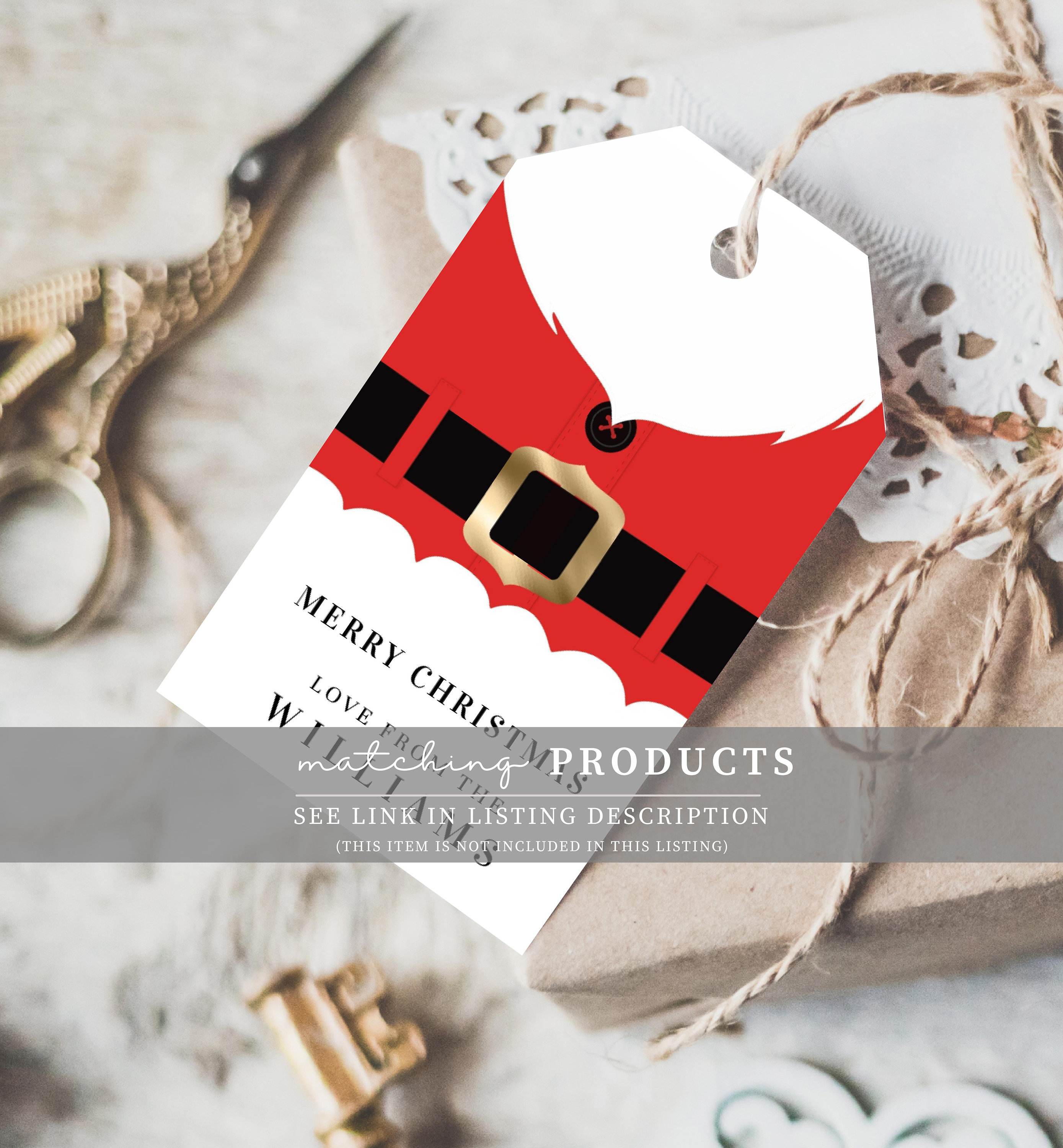 Printable Christmas Wine Bottle Tag Santa Wine Bottle Bib - Etsy Australia