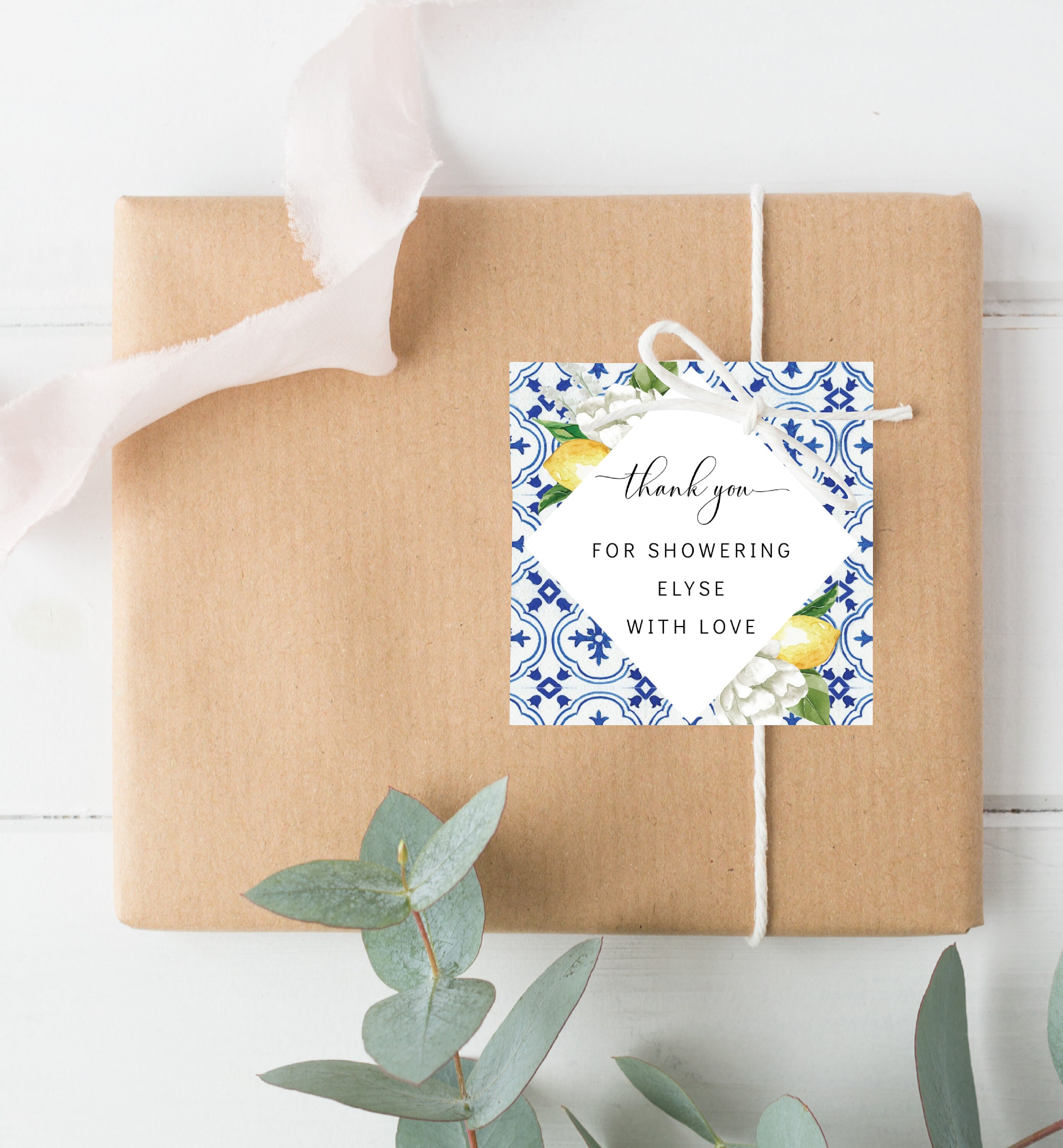 Baby Shower Gift Tags Thank You For Showering Love Lemons Capri Italy Baby Shower Gift Tags Thank You For Showering Love Lemons Capri Italy