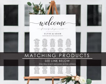 DIY Wedding Welcome Sign & Seating Chart - Living on Saltwater Designs