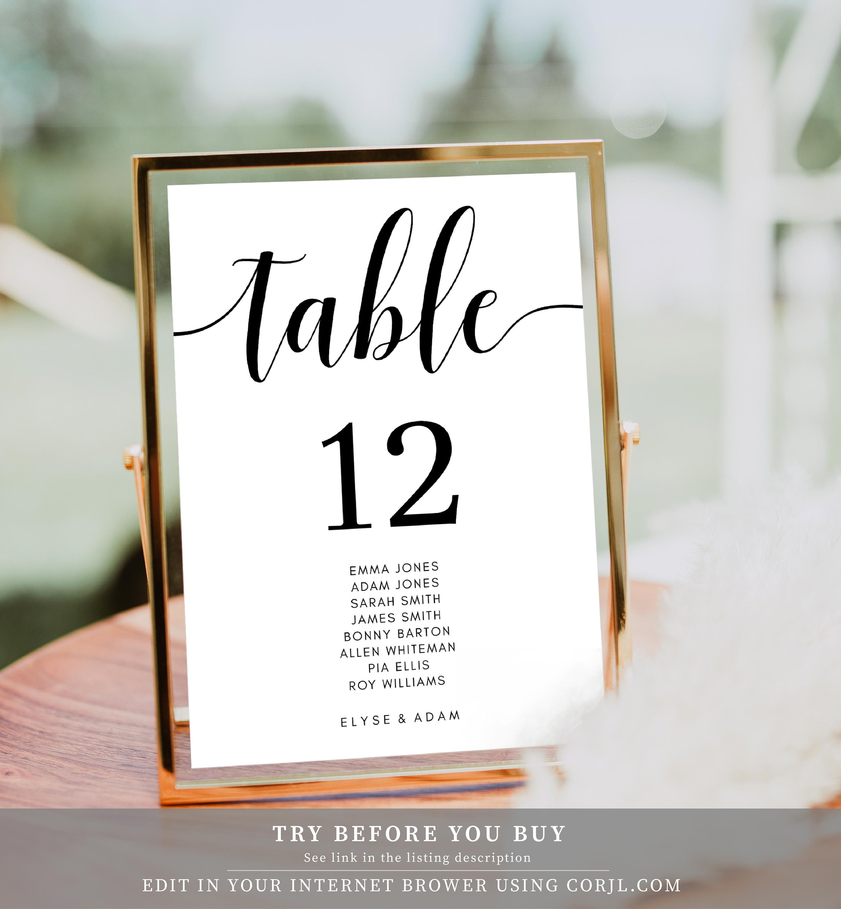 Wedding Table Numbers Modern Minimalist Seating Chart Etsy