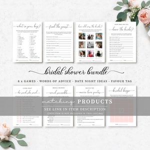 How Well Do You Know The Couple Game, Bridal Shower Couples Trivia Game, Modern Minimalist Wedding Shower Couples Quiz Game, Quinn Script image 9