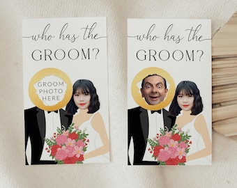 Printable Bridal Shower Game, Celebrity Find Groom Scratch-off (Digital Download), Quinn