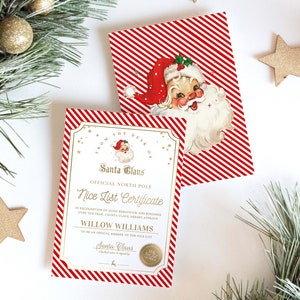 Printable Nice List Certificate Template, Approved Nice List Member ...