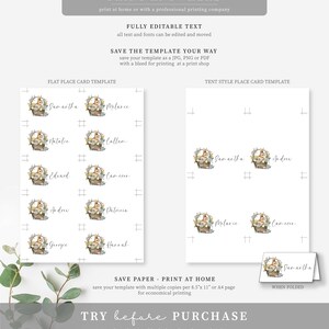 Printable Tent and Flat Style Pace Cards, Easter Brunch Place Cards, Easter Lunch Name Cards, Printable Place Setting Cards, Easter Basket image 7