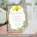 Editable Lemonade Bar Sign Template, Positano Blue Tile Lemon ...