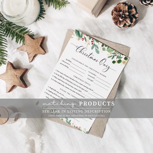 Editable Christmas Boarding Pass Template: Printable Airline Ticket Gift (Digital Download) image 10