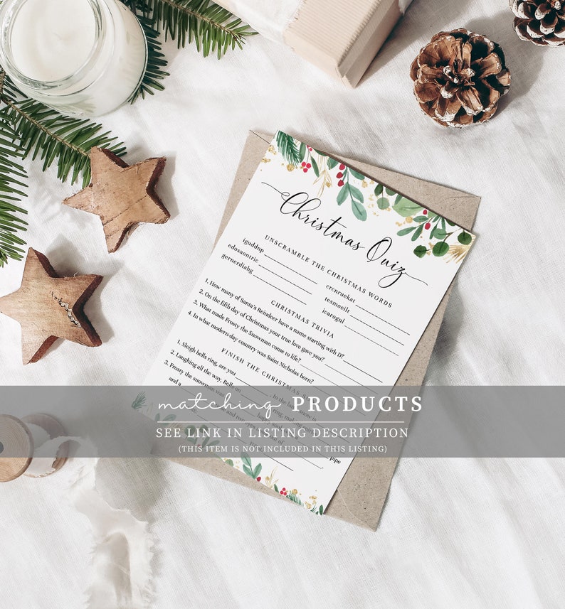 Editable Christmas Boarding Pass Template: Printable Airline Ticket Gift (Digital Download) image 10