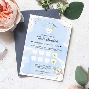 Printable Tooth Fairy Letter and Receipt, Tooth Fairy Collection Receipt, Tooth Fairy Payment Recipe And Visit Certificate, Lost Tooth Note