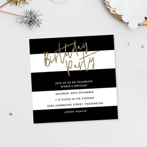 Birthday Party Invitation Printable Editable Template Unisex Birthday ...