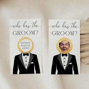 Celebrity Who Has The Groom Printable Bridal Shower Game, Scratch-off Find The Groom Game, Minimalist Bridal Shower, Couples Shower, Quinn