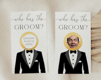 Celebrity Who Has The Groom Printable Bridal Shower Game, Scratch-off Find The Groom Game, Minimalist Bridal Shower, Couples Shower, Quinn