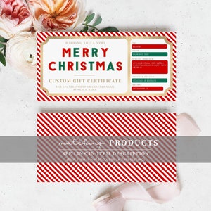 Christmas Cheque Template, Fake Bank Cheque Gift Voucher, Custom ...