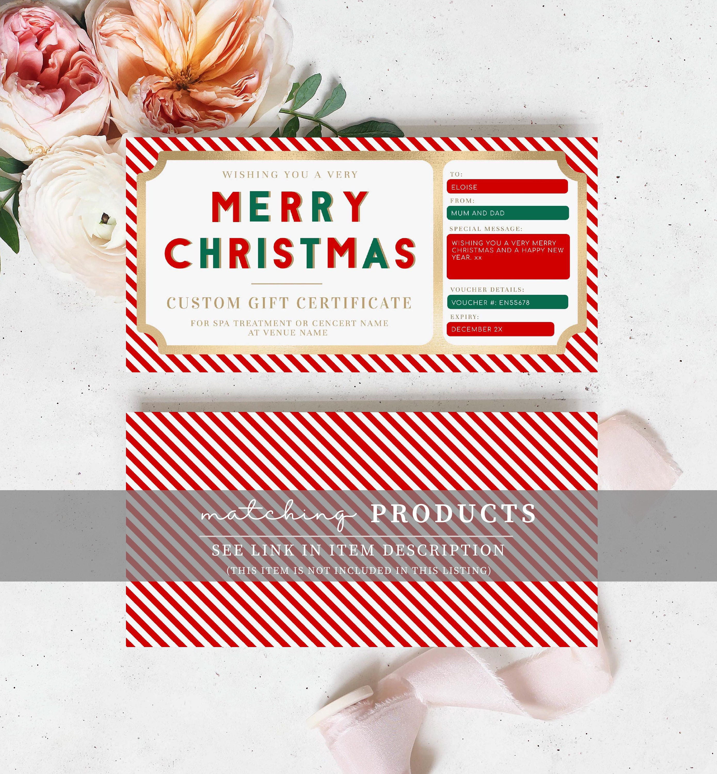 Christmas Cheque Template Fake Bank Cheque Gift Voucher - Etsy Australia