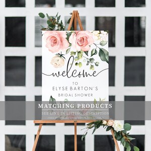 What Did The Groom Say Game Blush Floral Bridal Shower Games Editable Corjl Instant Download Hen's Party Game Darcy Floral image 8