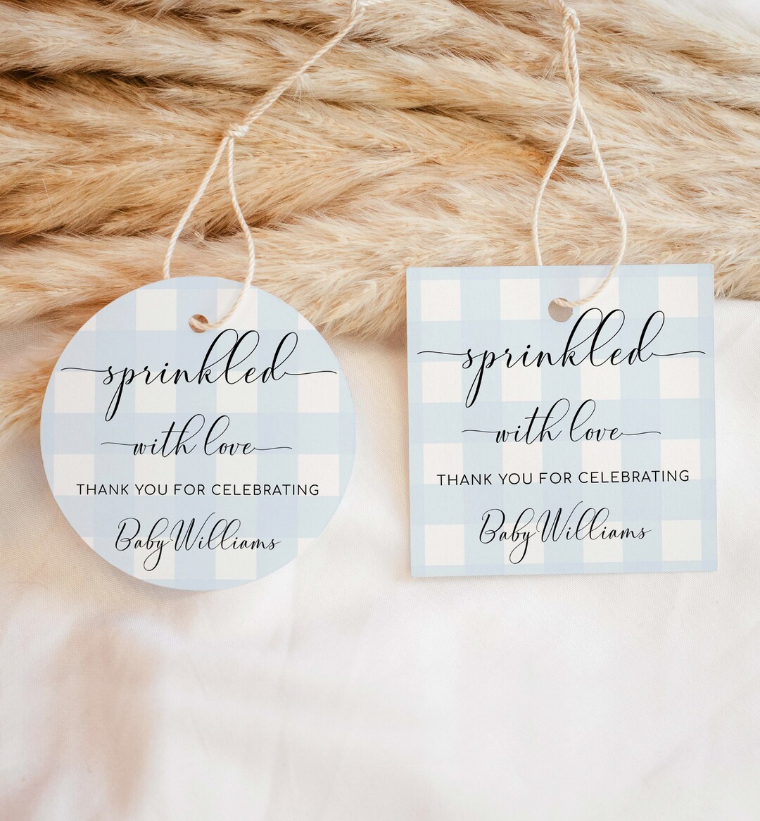 Baby Sprinkle Favor Tag Template, Printable Sprinkled With Love Tag ...