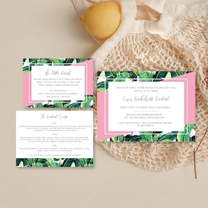 Beverly Hills Printable Bachelorette Weekend Invitation, Weekend Itinerary, Details Cards, Bridal Shower Invitation, Hens Party, The Hills