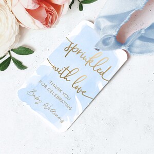 Baby Sprinkle Favor Tag Template, Printable Sprinkled With Love Tag ...