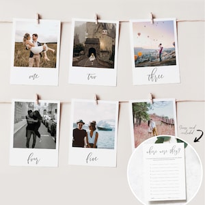 Printable Where Were They Photo Game, Holiday Destination Photo Guessing Game, Minimalist Bridal Shower Game, Couples Shower Game, Lucas