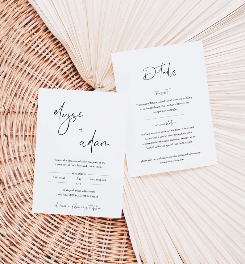Digital Wedding Smartphone Invitation, Text Message Invite Template ...