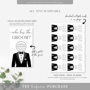 Celebrity Who Has the Groom Printable Bridal Shower Game, Scratch-off ...