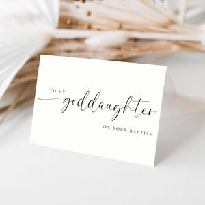 Para imprimir para minha afilhada no seu cartão de batismo, cartão de batismo de madrinha para afilhada, cartão de padrinho para afilhada, Bridie