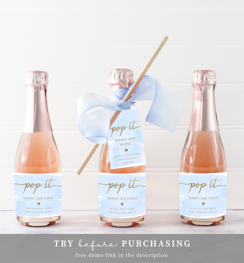 Pop It When She Pops Favor Tag And Label Printable Blue Boy Etsy Pop It When She Pops Favor Tag And Label Printable Blue Boy Etsy
